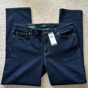 NWT Lauren Ralph Lauren Classic Straight Slimming Fit Jeans